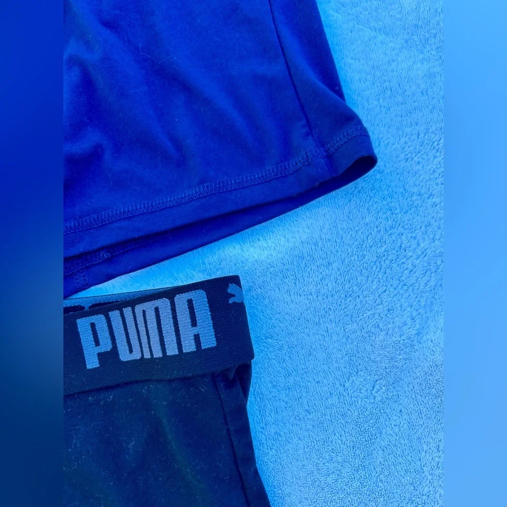 Puma Boxer Briefs Four Pair Sz. Large Gray Black & Blue